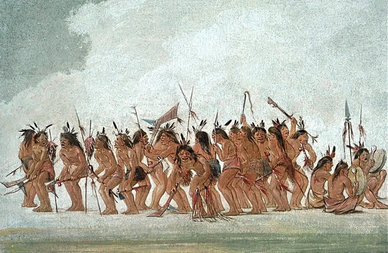 Hunddans vid Fort Snelling - George Catlin