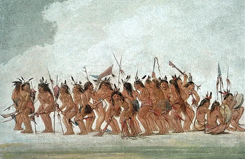 Hunddans vid Fort Snelling - George Catlin