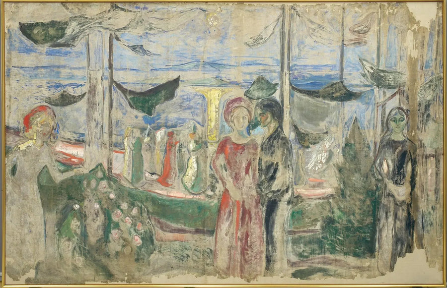 Dans på stranden - Edvard Munch