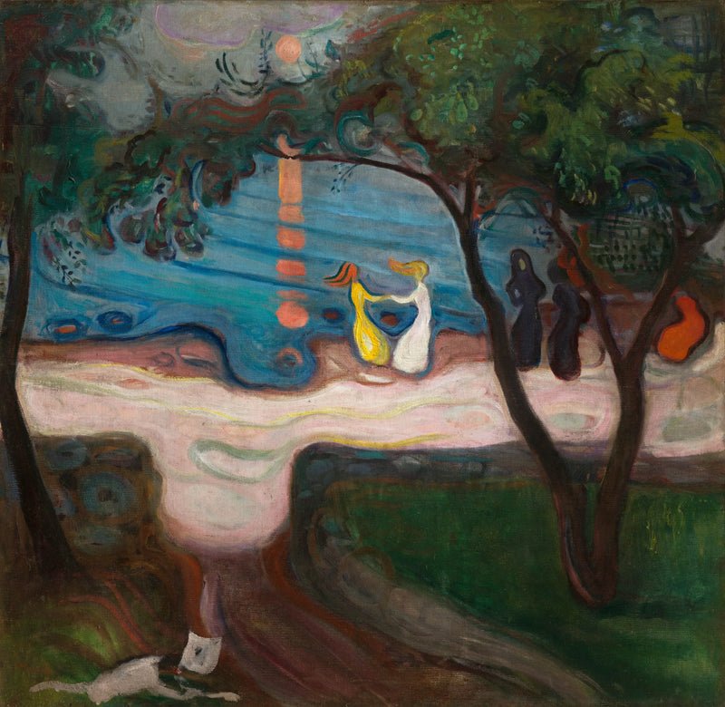 Dans på stranden - Edvard Munch