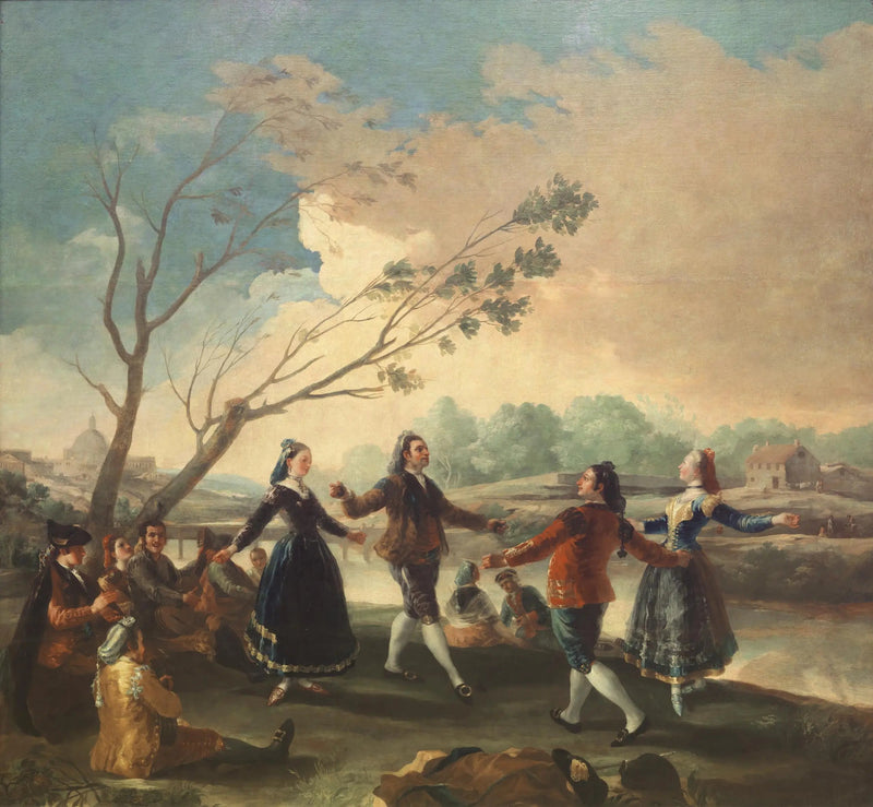 Dans på Manzanares stränder - Francisco de Goya