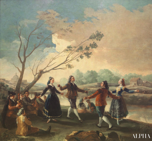 Danser sur les rives du Manzanares - Francisco de Goya - Reproductions de tableaux et peintures haut de gamme