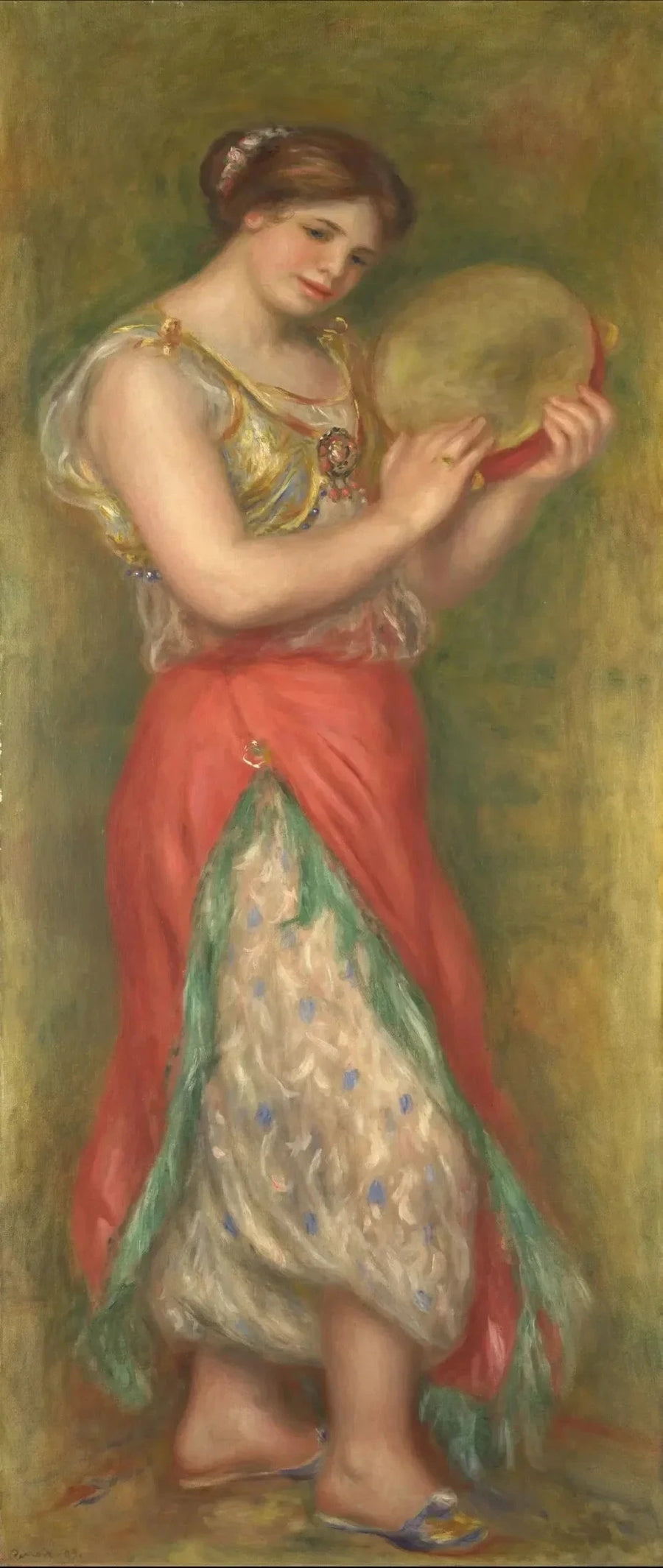 Dansare med tamburin - Pierre-Auguste Renoir