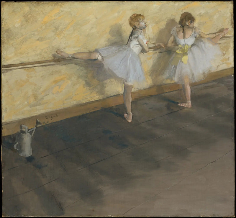 Dansande vid stången - Edgar Degas