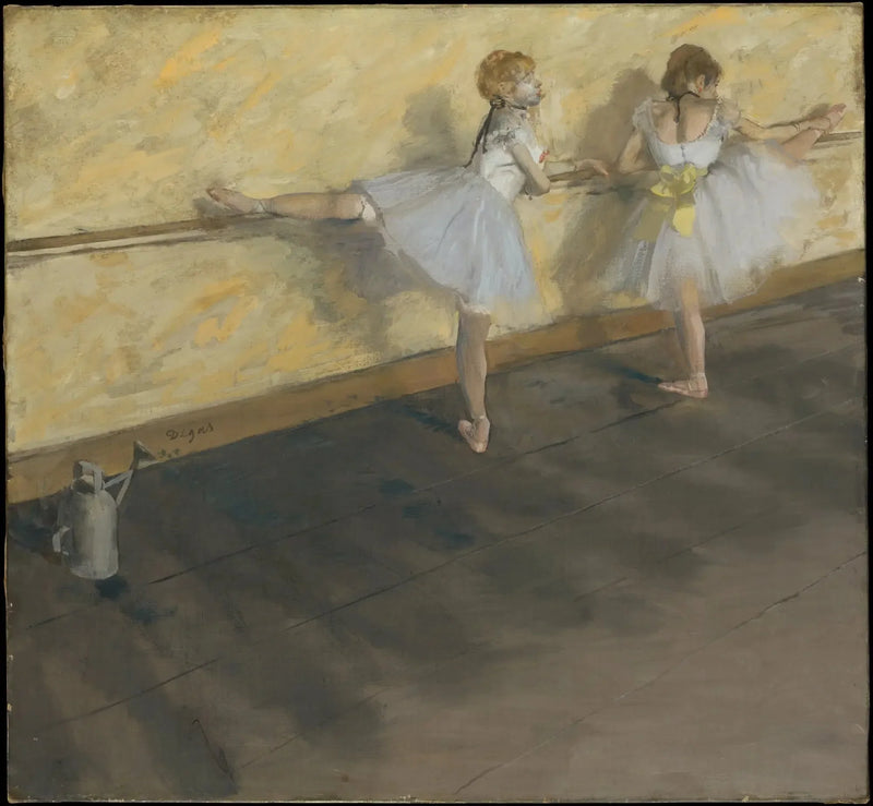 Dansande vid stången - Edgar Degas