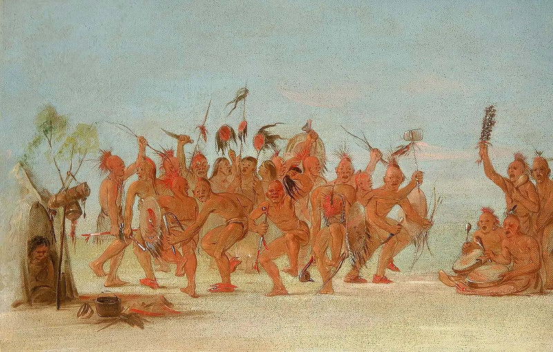 Dansar på medicinskålen för de modiga - George Catlin