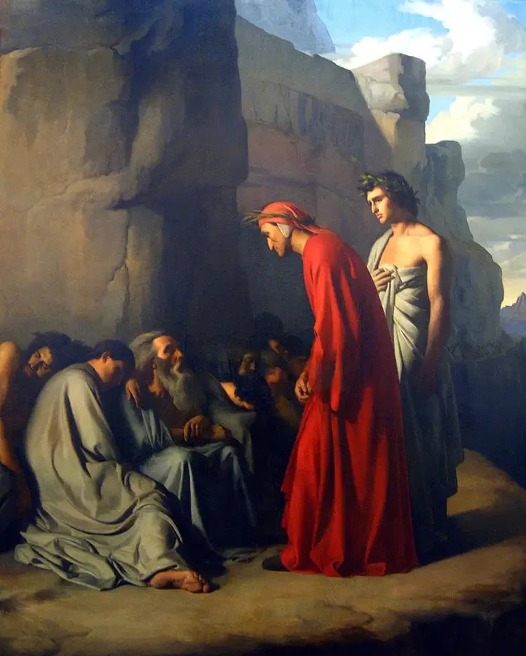 Dante i helvetet - Hippolyte Flandrin
