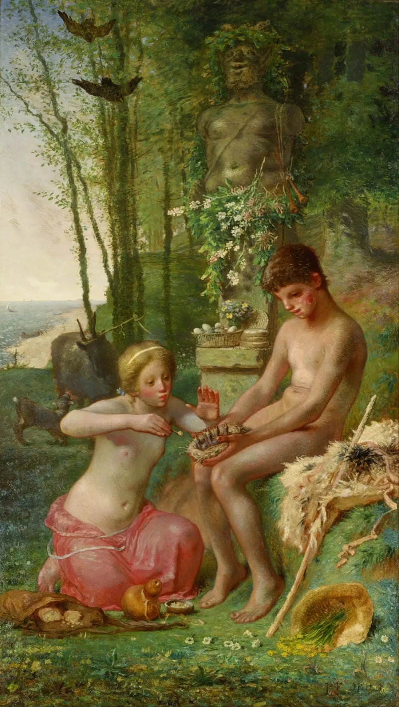 Daphnis och Chloé - Jean-François Millet