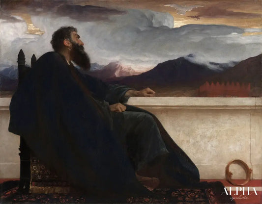 David (au repos) - Frederic Leighton Reproductions de tableaux à la peinture à l’huile