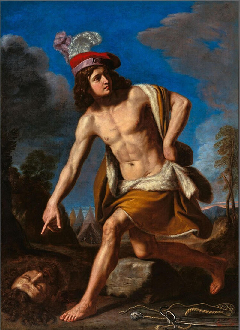David med Goliaths huvud - Guercino