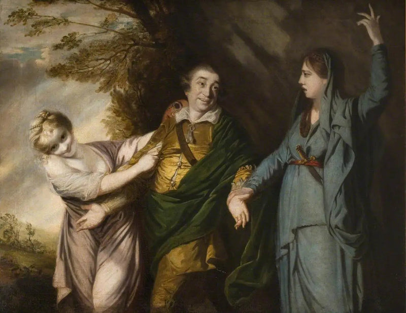 David Garrick mellan tragedi och komedi - Joshua Reynolds