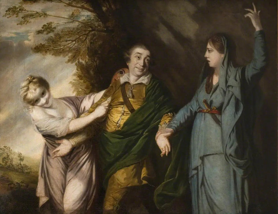 David Garrick mellan tragedi och komedi - Joshua Reynolds