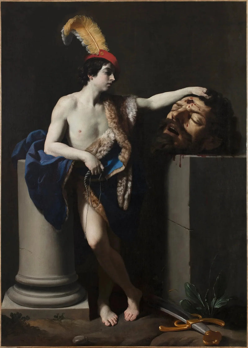 David håller Goliaths huvud - Guido Reni
