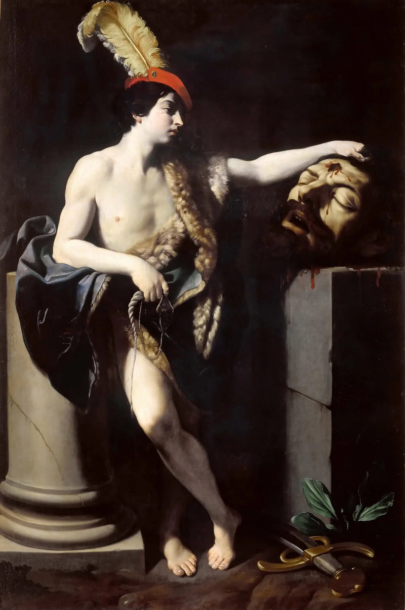 David som besegrar Goliat. - Guido Reni