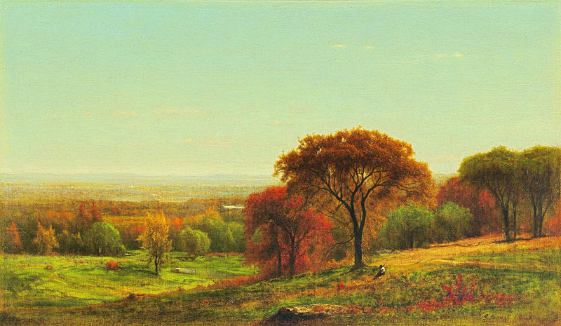 På andra sidan av Hudson-dalens, i Catskills' sluttningar - George Inness