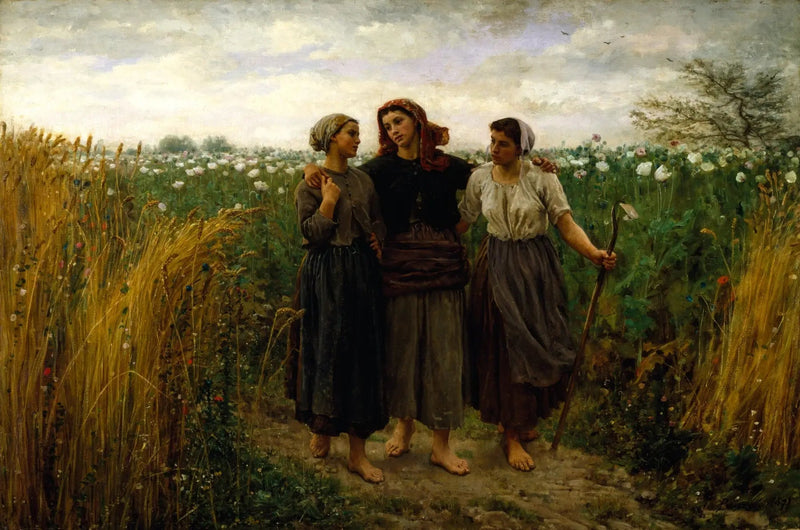 Tillbaka från fälten - Jules Breton