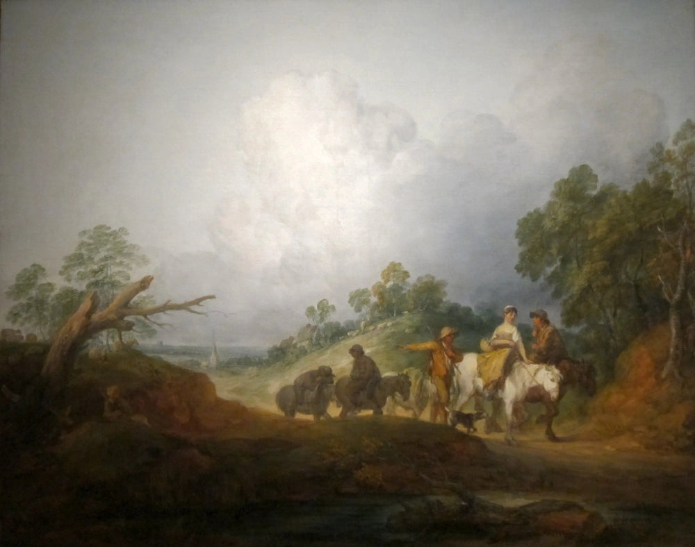 De retour du marché - Thomas Gainsborough image 1 reproduction artisanale de tableau