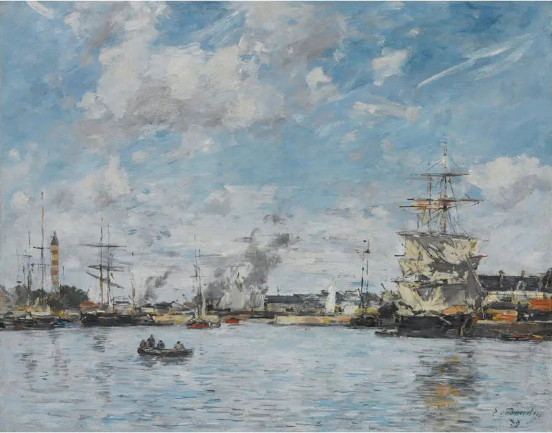 Deanville. Bassängen - Eugène Boudin