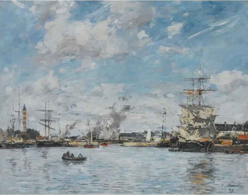 Deanville. Bassängen - Eugène Boudin