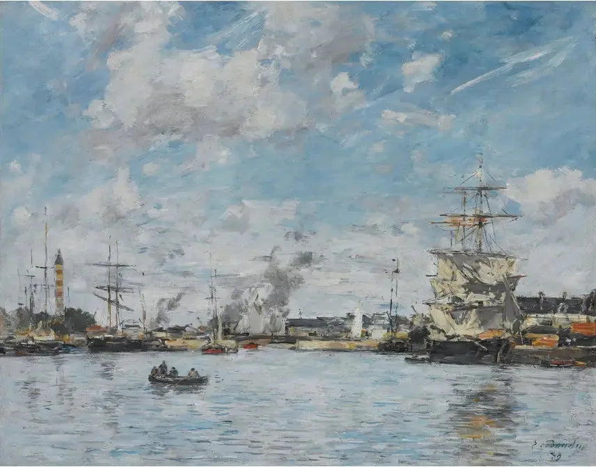 Deanville. Bassängen - Eugène Boudin