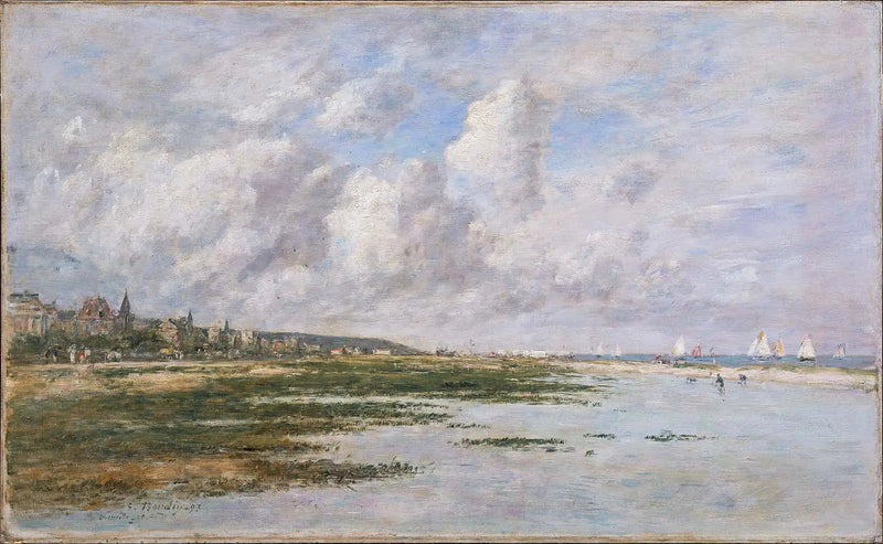 Deauville vid lågvatten - Eugène Boudin