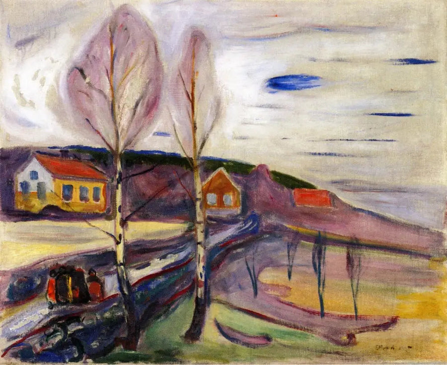 Början av våren i Åsgårdstrand - Edvard Munch