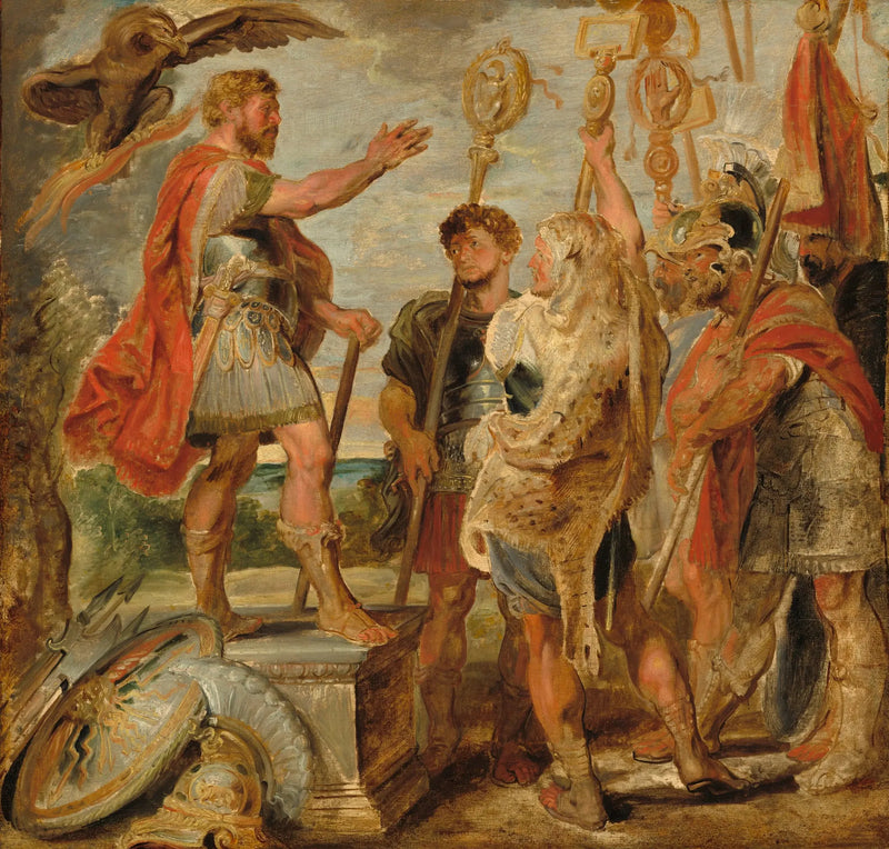 Decius Mus som talar till legionerna - Peter Paul Rubens