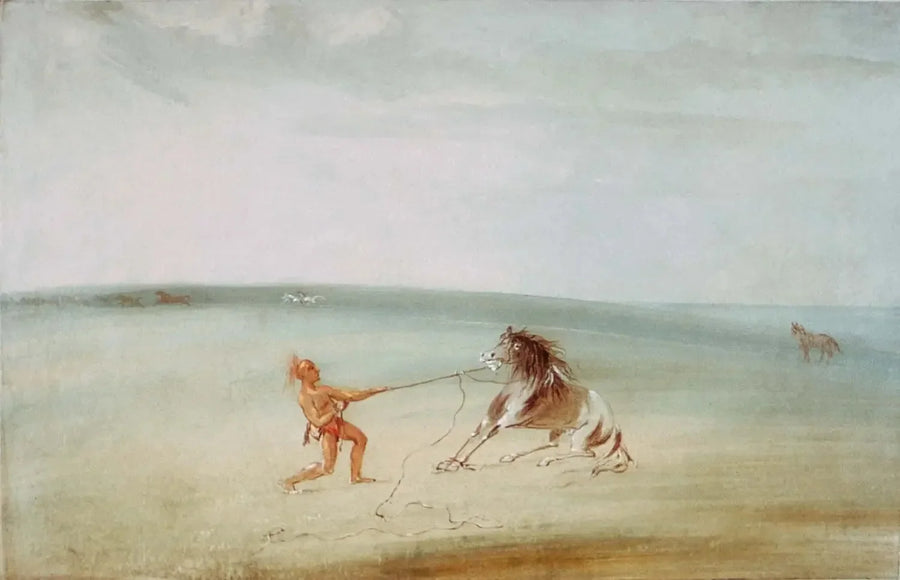 Bryt ner den vilda hästen - George Catlin