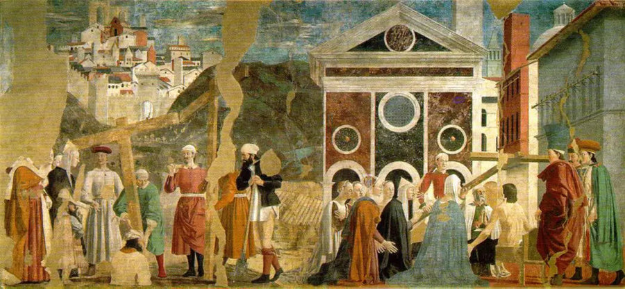 Upptäckt och bevis för Den Sanna Korset - Piero della Francesca