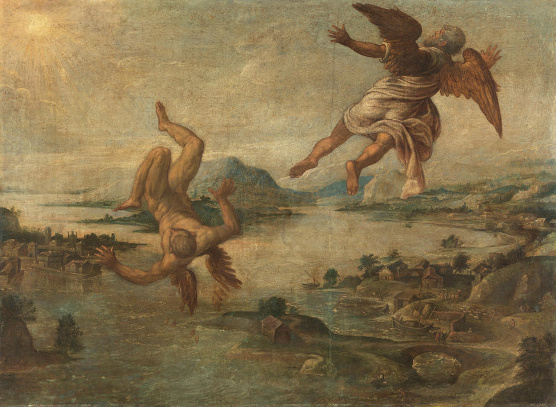 Dédale och Ikaros - Jacopo Tintoretto