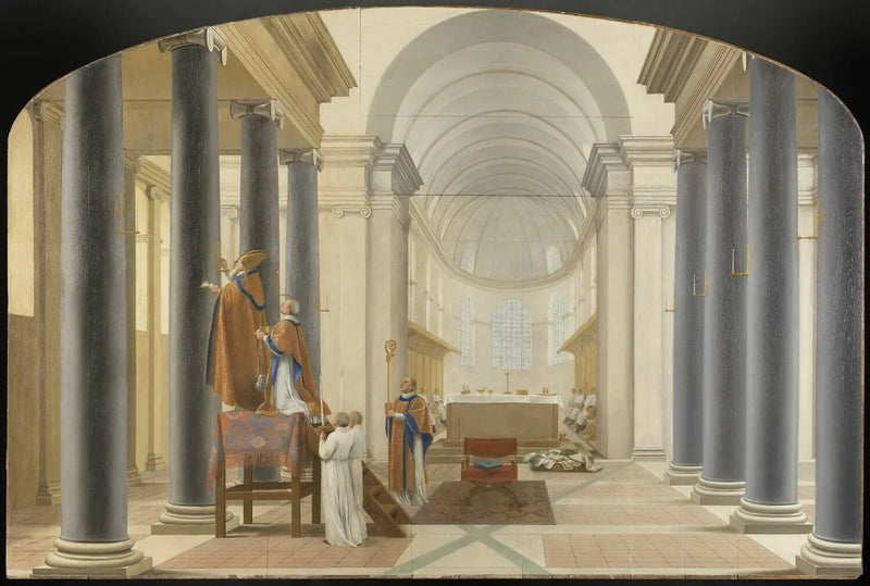 Dedikation av en Chartreux-kyrka - Eustache Le Sueur