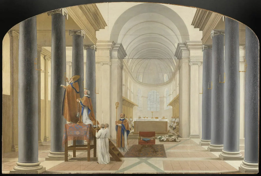 Dedikation av en Chartreux-kyrka - Eustache Le Sueur