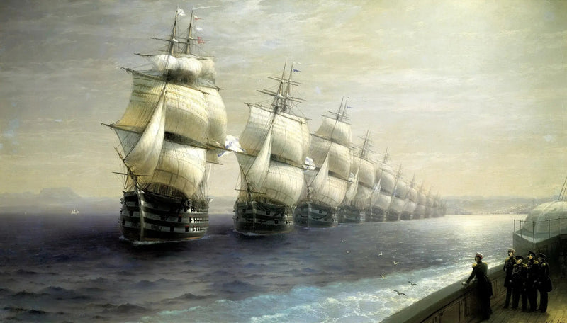 Navyparad på Svarta havet - Ivan Aivazovskij