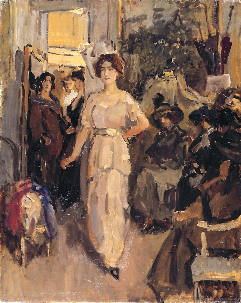Modevisning hos Hirsch - Isaac Israëls