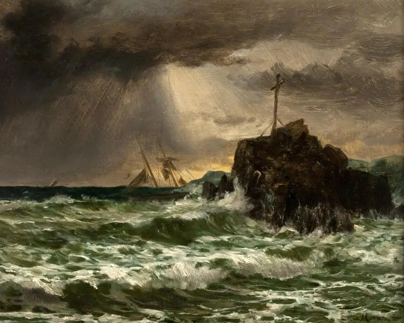 Stormens utbrott - Edward Moran