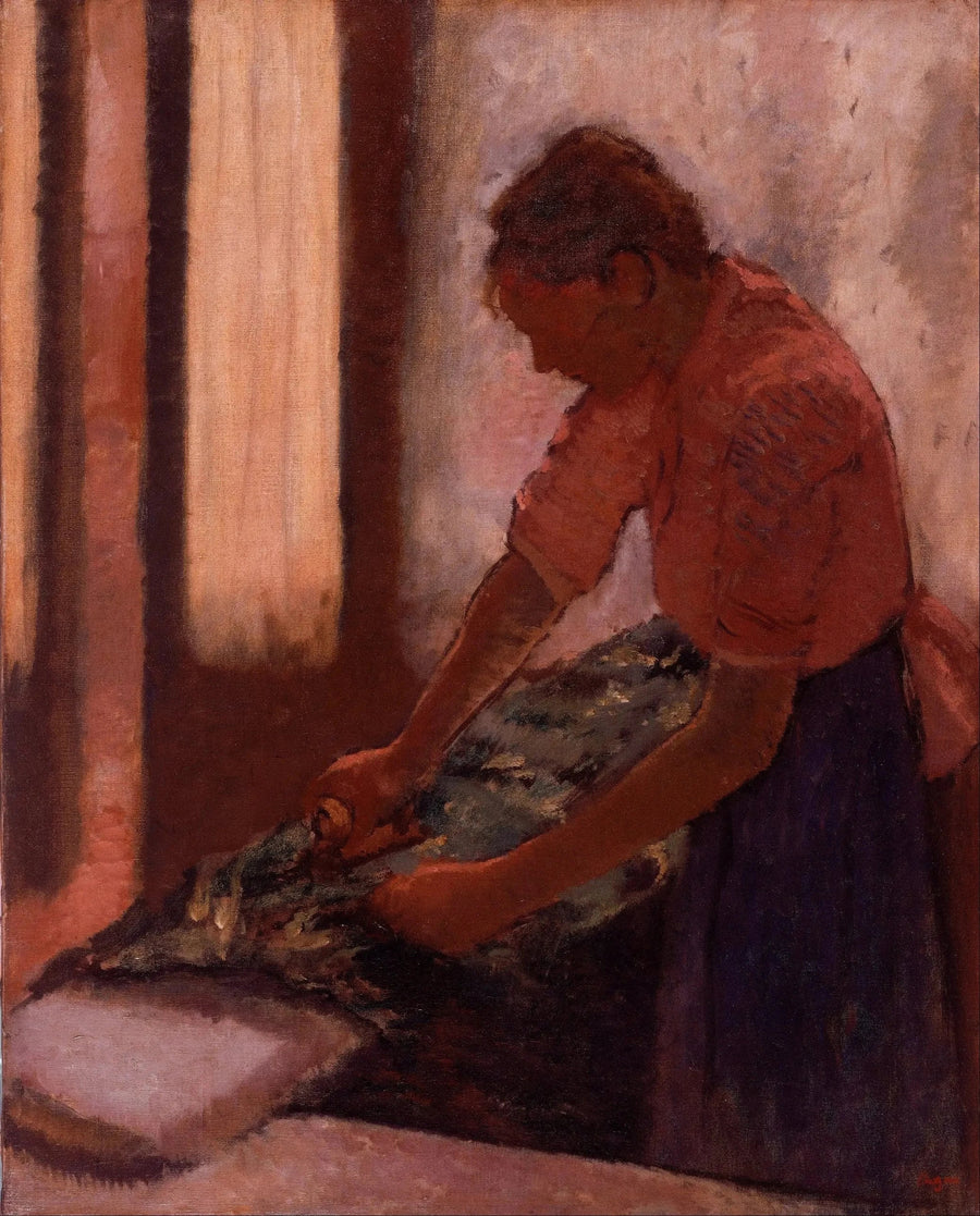 Kvinna som stryker - Edgar Degas