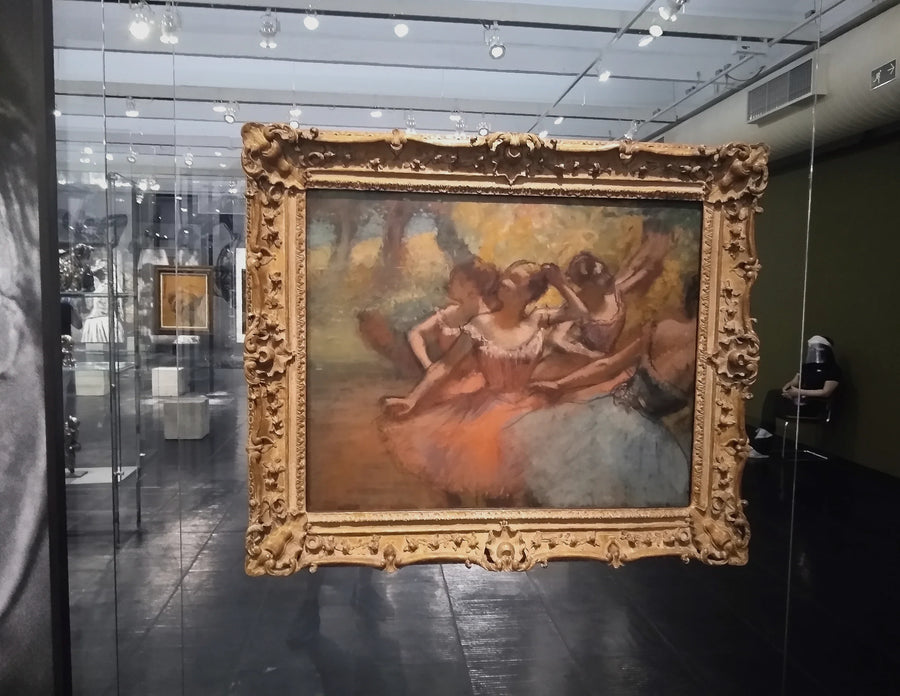 Fyra ballerina på scenen - Edgar Degas