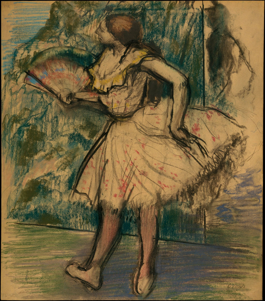 Dansare med en fläkt - Edgar Degas