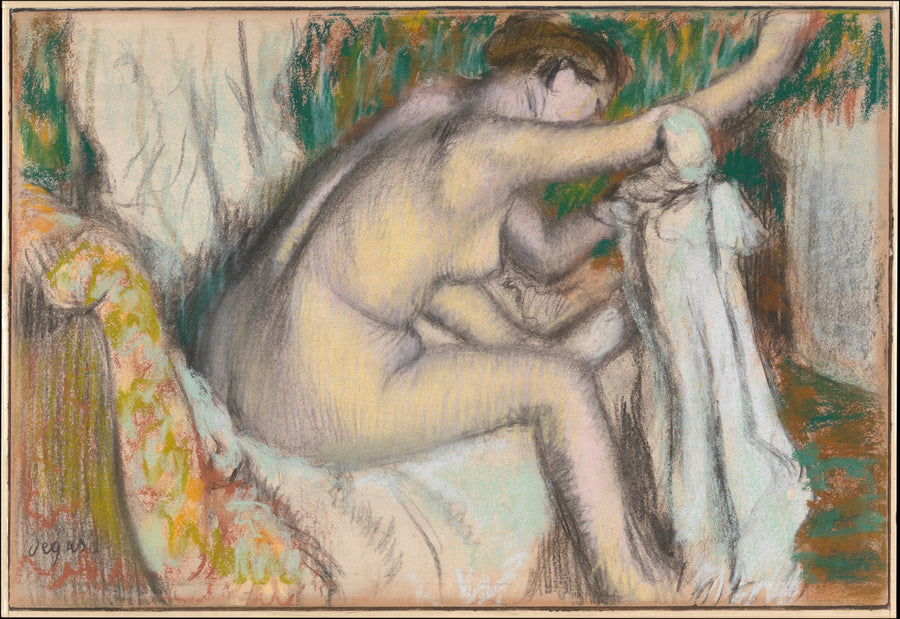 Kvinna som torkar sin arm - Edgar Degas