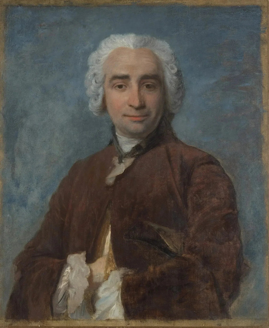 Porträtt av man, efter Maurice Quentin de La Tour - Edgar Degas