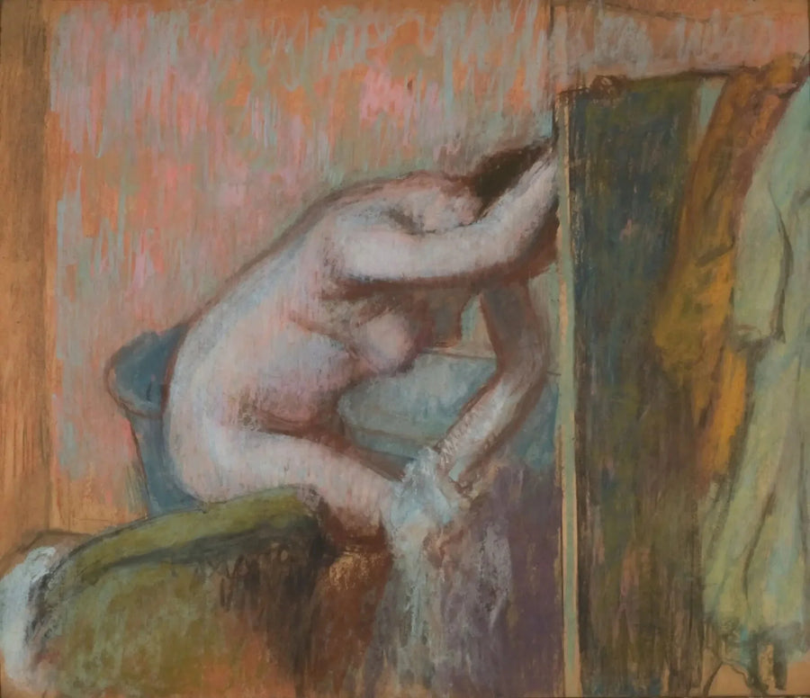 Toalett efter badet - Edgar Degas