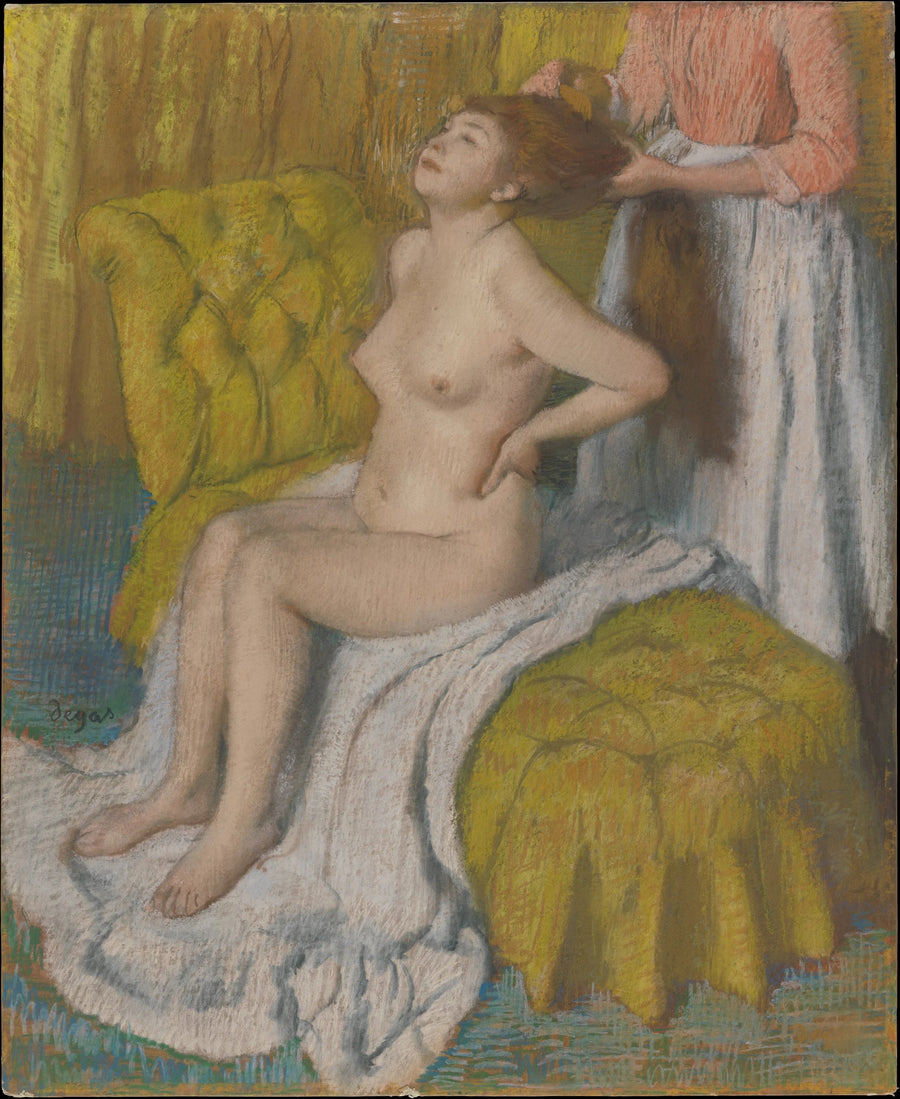 Kvinna som kammar sitt hår - Edgar Degas