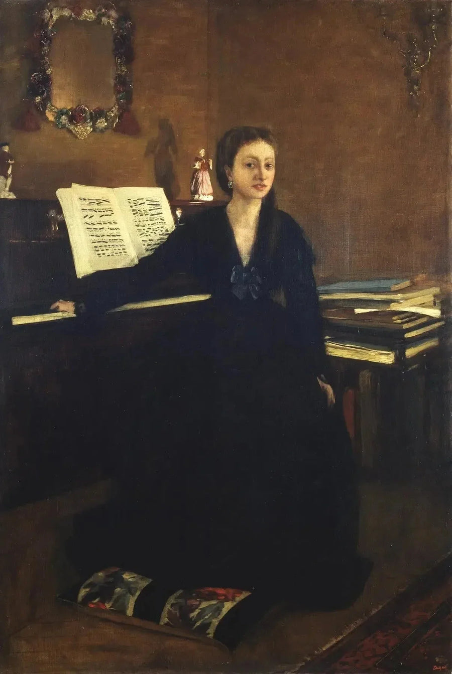 Madame Camus vid pianot - Edgar Degas