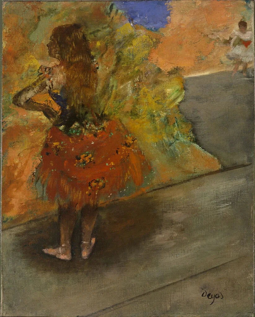 Dansare: röd kjol - Edgar Degas