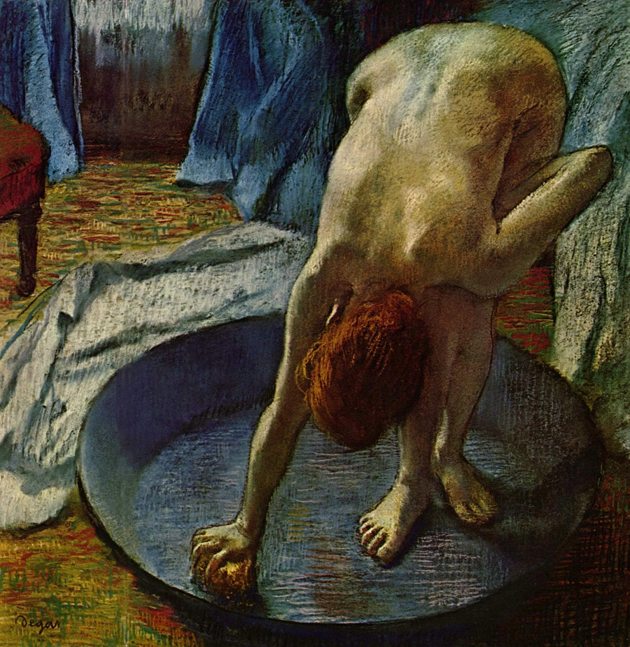Kvinna vid tvättbaljan - Edgar Degas
