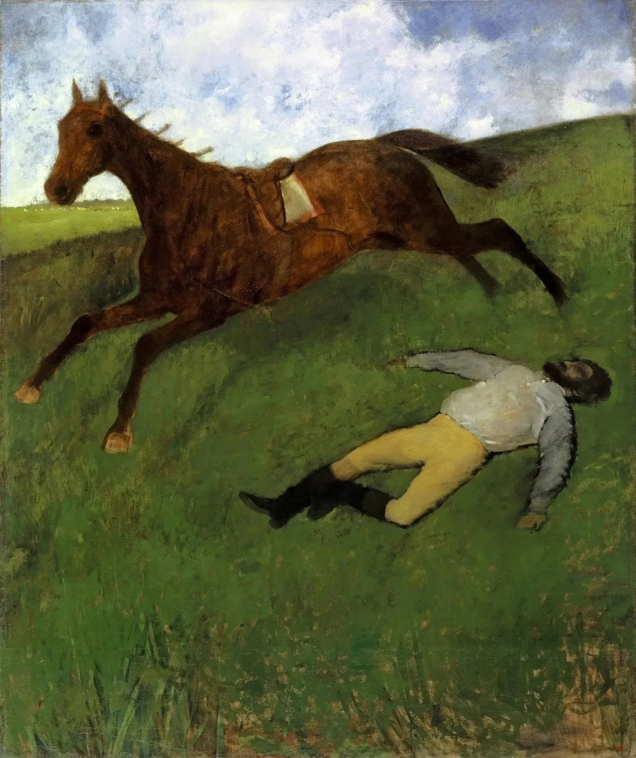 Skadad jockey - Edgar Degas
