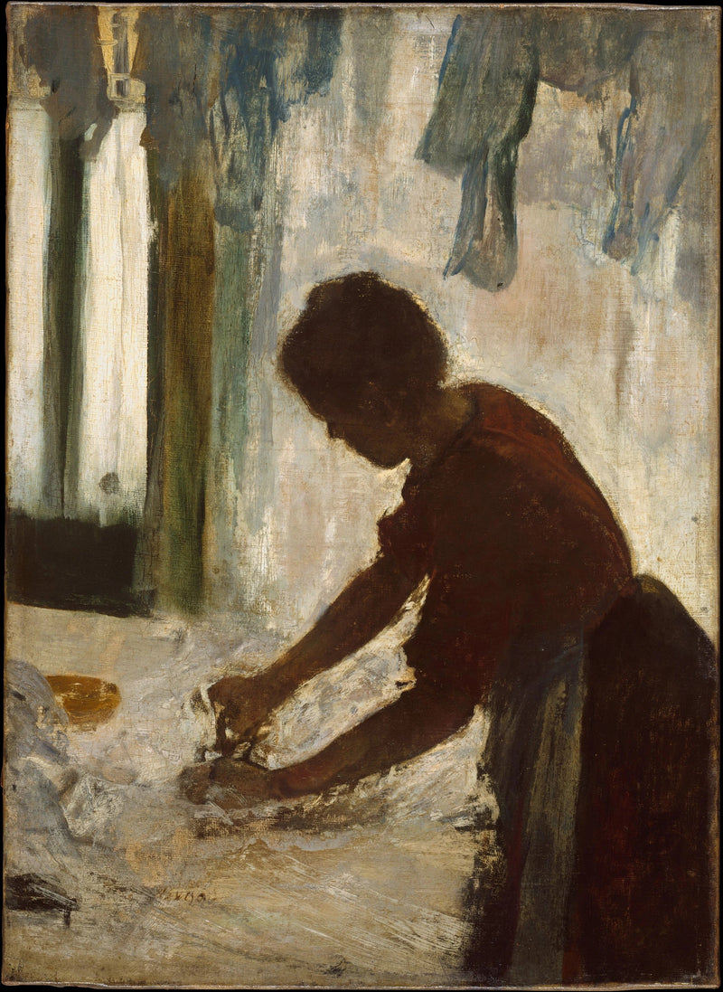 En kvinna som stryker - Edgar Degas