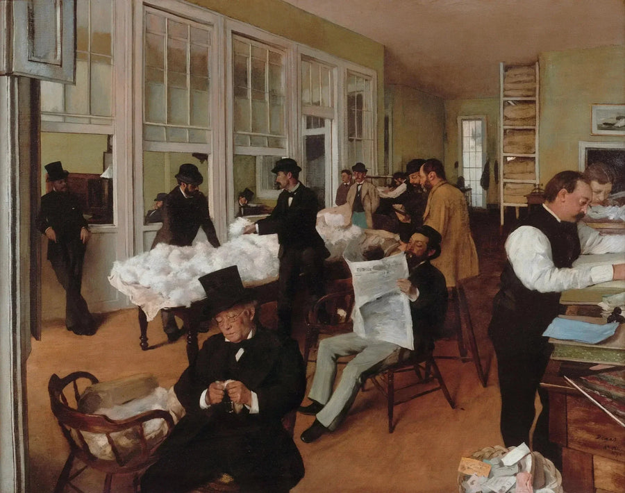 Bomullskontoret i New Orleans - Edgar Degas
