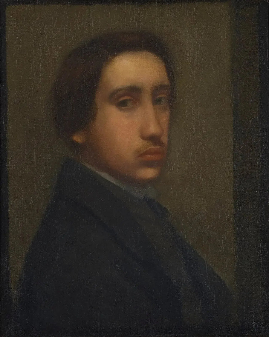 Degas i svart frack (Självporträtt) - Edgar Degas