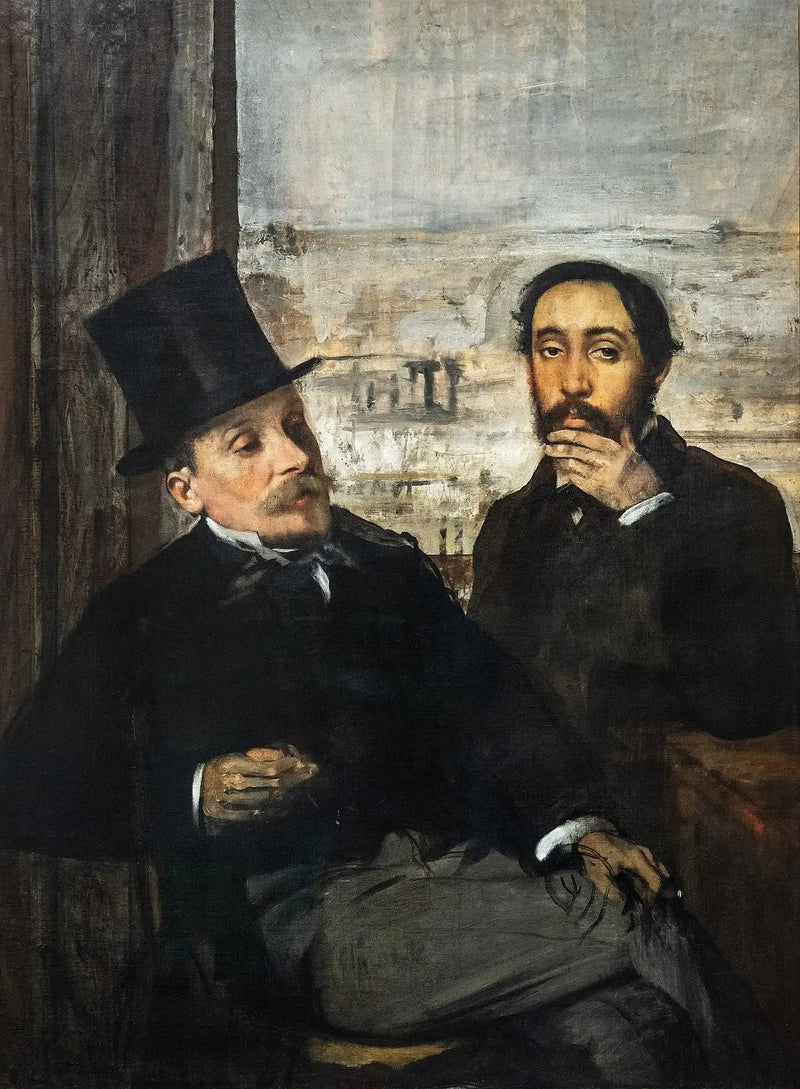 Degas och Évariste de Valernes - Edgar Degas